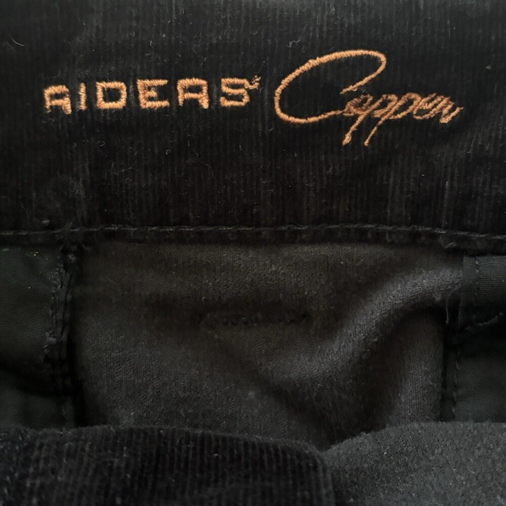 Riders Copper Corduroy Midi Skirt Sz 13 (Jrs Black Belted Western Rodeo Cowgirl - Picture 8 of 9